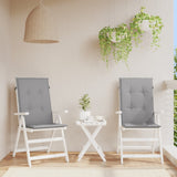Vidaxl Garden chair cushions backrest 2 pcs 120x50x3 cm fabric gray