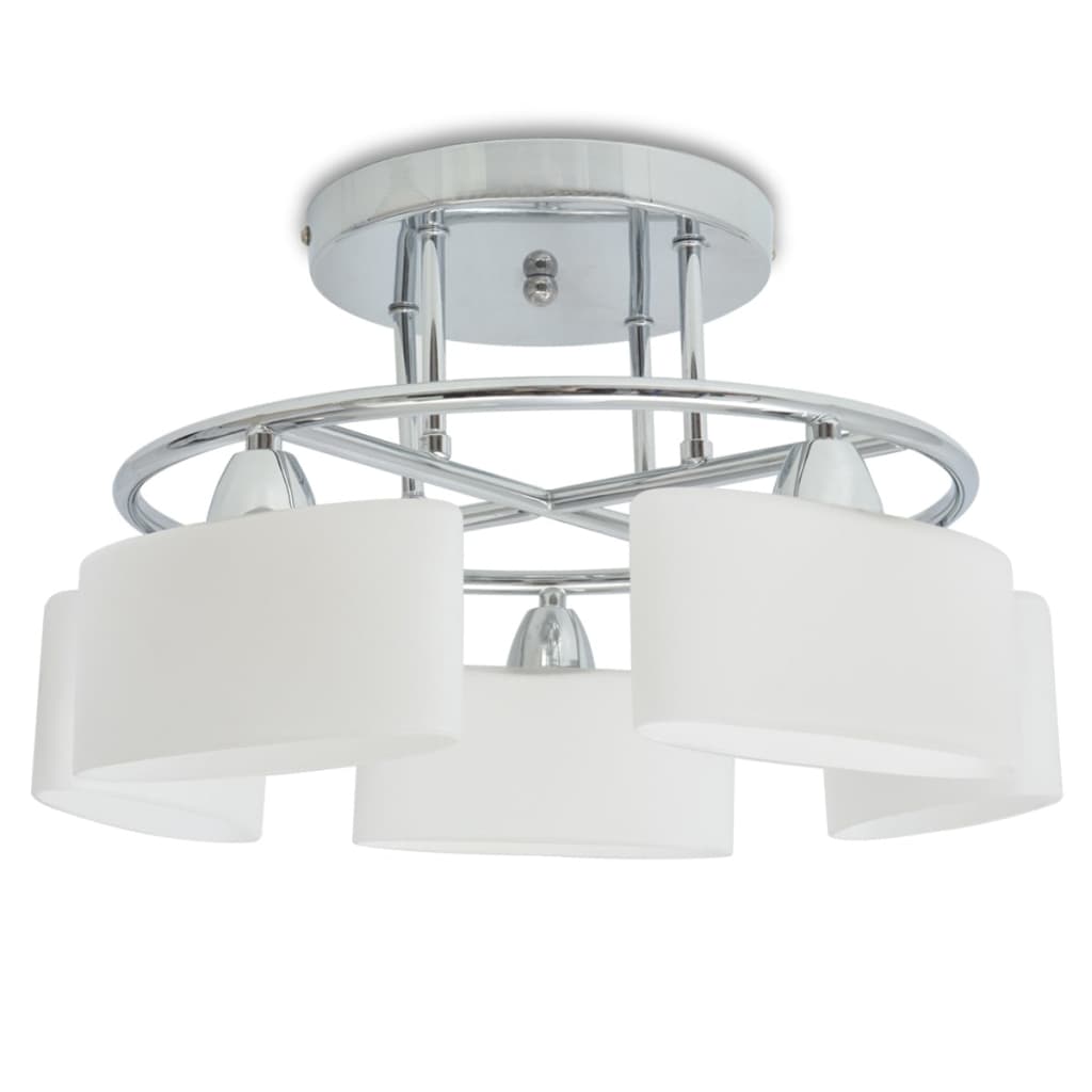 Lampa sufitowa vidaxl z elipsami -szklane maski 5xe14 200w