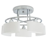 Lampa sufitowa vidaxl z elipsami -szklane maski 5xe14 200w