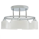 Lampa sufitowa vidaxl z elipsami -szklane maski 5xe14 200w