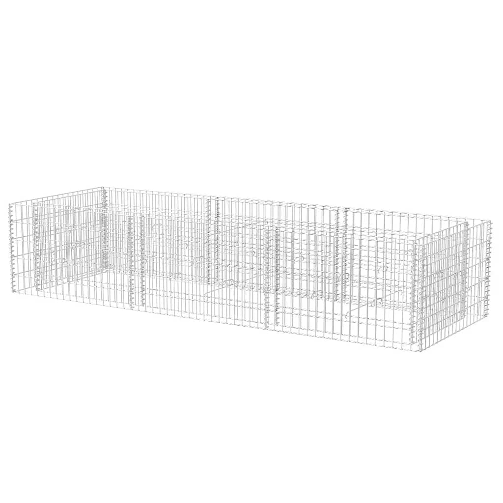 Vidaxl Gabion Planning Box je dvignil 270x90x50 cm jeklo