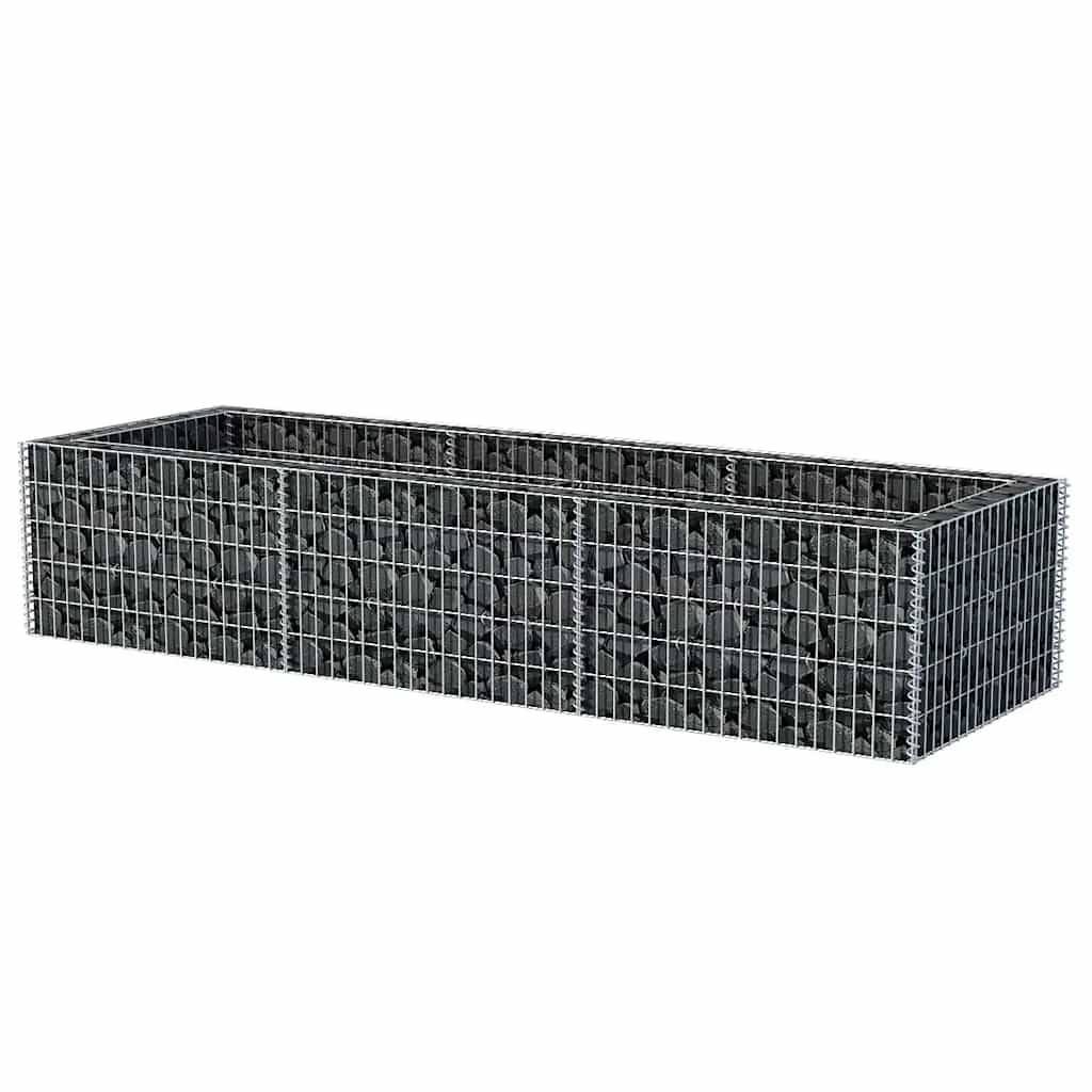 Vidaxl Gabion Planning Box je dvignil 270x90x50 cm jeklo