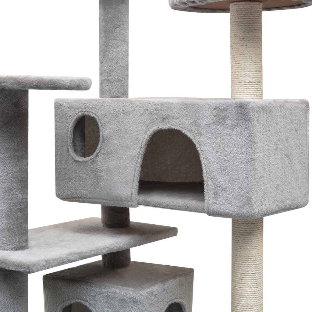 Vidaxl Cat Stracing Post avec sisal Scratch Posts 125 cm Gray