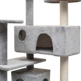 Vidaxl Cat Stracing Post avec sisal Scratch Posts 125 cm Gray