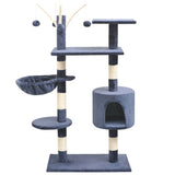 Vidaxl Cat Scracking Post with Sisal Scratsing Posts 125 cm tmavě modrá