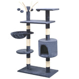 Vidaxl Cat Scracking Post with Sisal Scratsing Posts 125 cm tmavě modrá