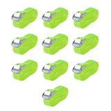 Vidaxl tires 0.25 tons 5mx25mm fluorescent green 10 pcs