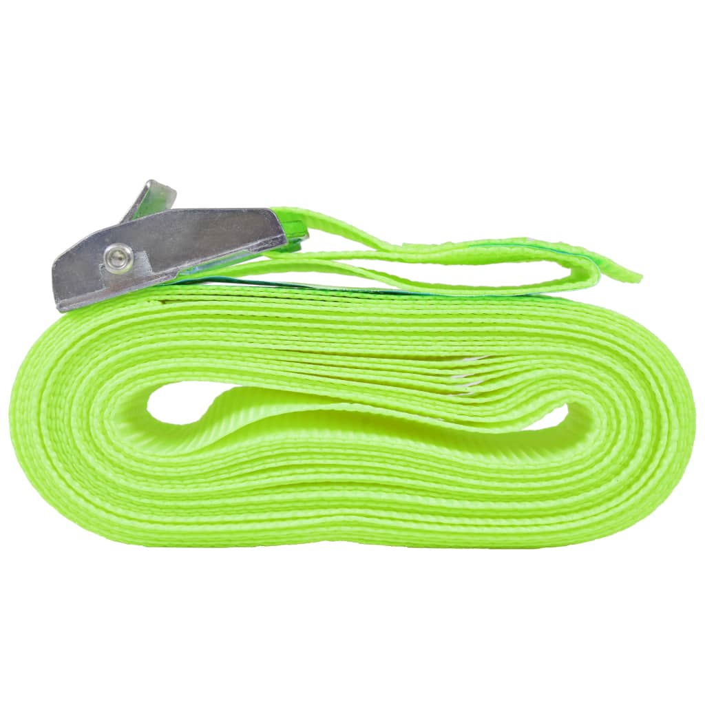 Vidaxl tires 0.25 tons 5mx25mm fluorescent green 10 pcs