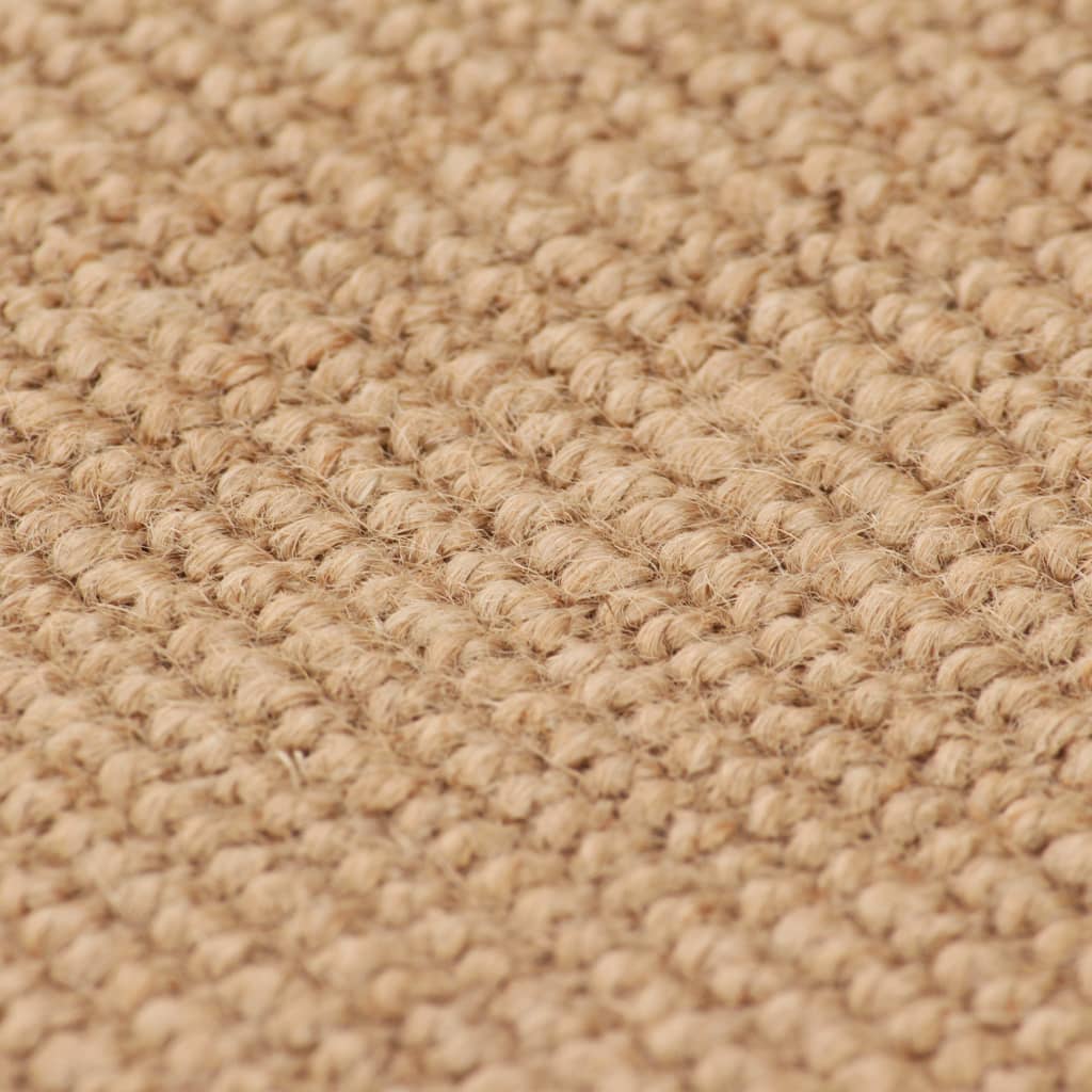Vidaxl carpet with latex bottom 70x130 cm jute of course