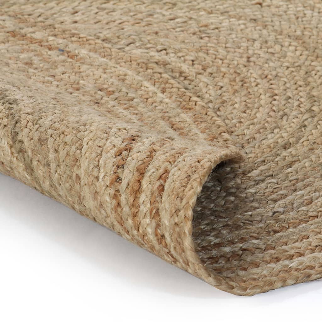 Vidaxl tæppe omkring 90 cm flettet jute