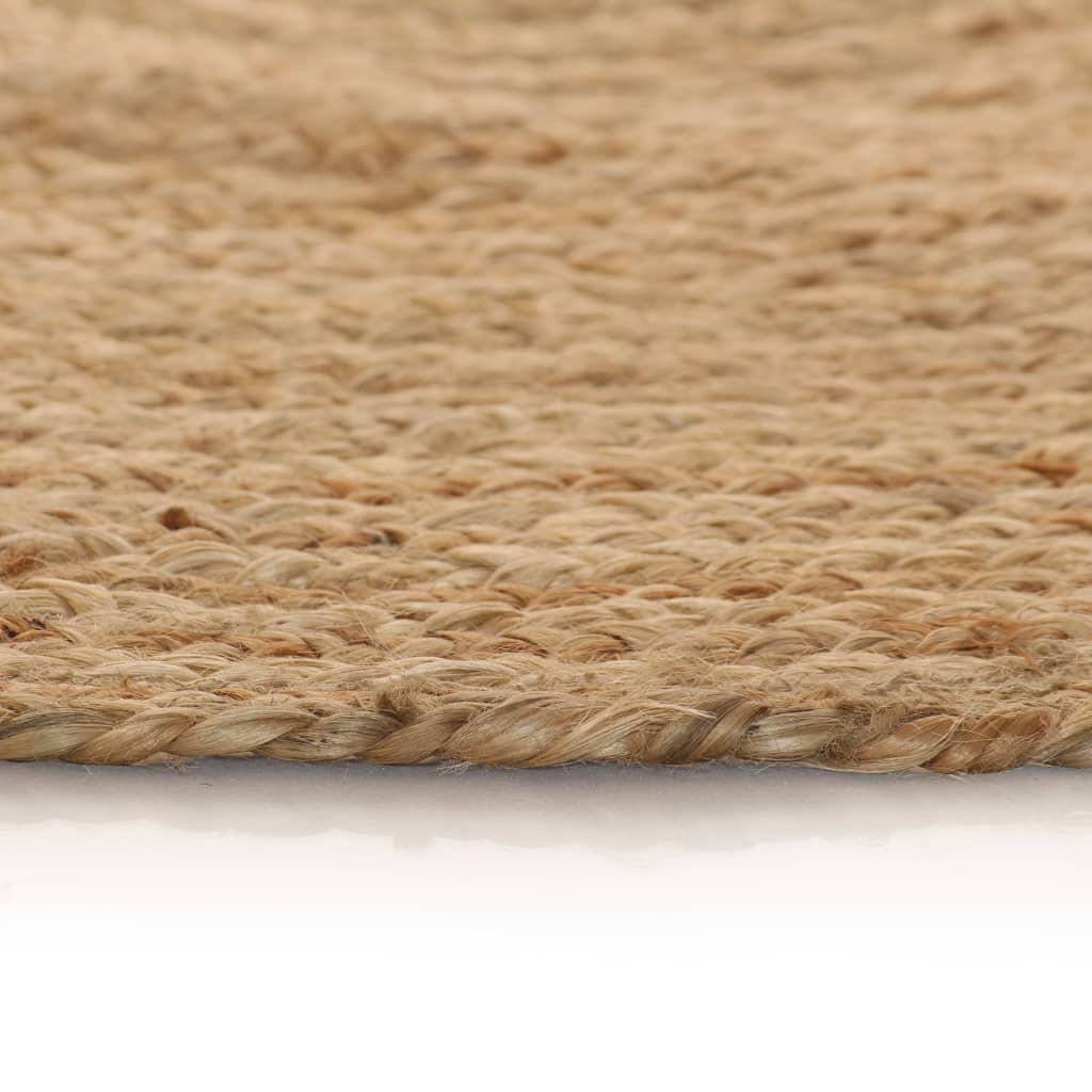 Vidaxl tæppe omkring 90 cm flettet jute