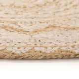 Preproga vidaxl s tiskanjem približno 150 cm pletene jute