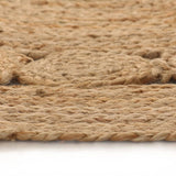 Vidaxl Carpet with design around 150 cm braided jute