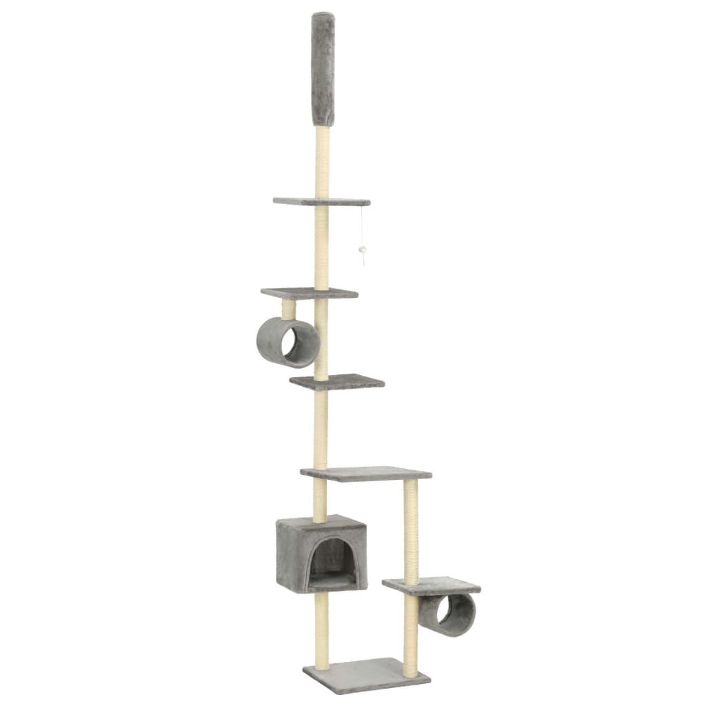 Vidaxl Cat Scratch Post avec Sisal Scratch Posts 260 cm Gray
