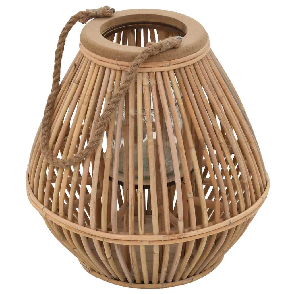 Vidaxl Holder Lantern Hanging Wicker Naturel