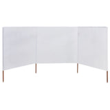 Vidaxl Windshield 3 Panels 400x120 cm stoff hvit