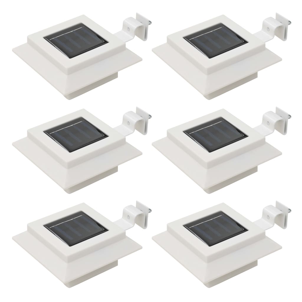 Vidaxl LED solární lampy čtvercové 12 cm bílé 6 ks