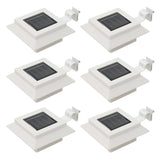 Vidaxl LED solární lampy čtvercové 12 cm bílé 6 ks