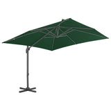 Vidaxl Parasolo galleggiante con polo in alluminio 400x300 cm verde