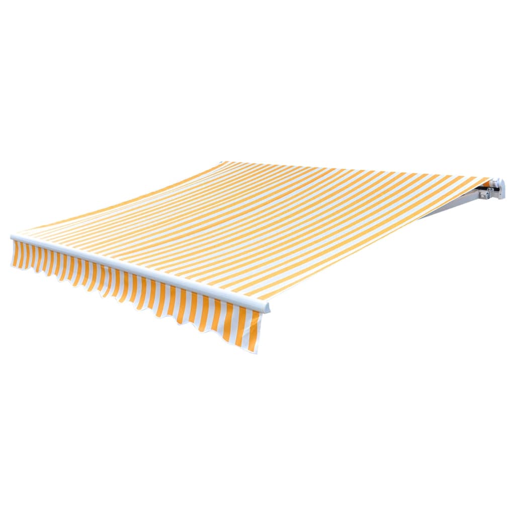 Vidaxl Laifeldeek 450x300 cm płótno pomarańczowe i białe
