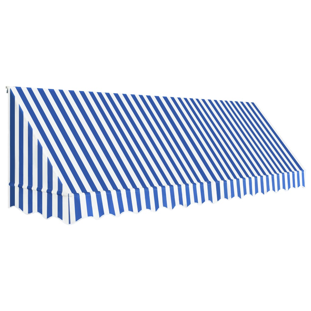 Vidaxl luifel 400x120 cm blo a wäiss