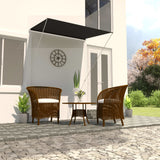 Vidaxl Luifel extendable 150x150 cm anthracite