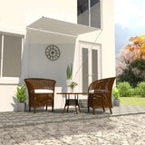 Vidaxl Luifel se razteza 150x150 cm krema