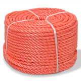 Vidaxl rope twisted 14 mm 100 m polypropylene orange