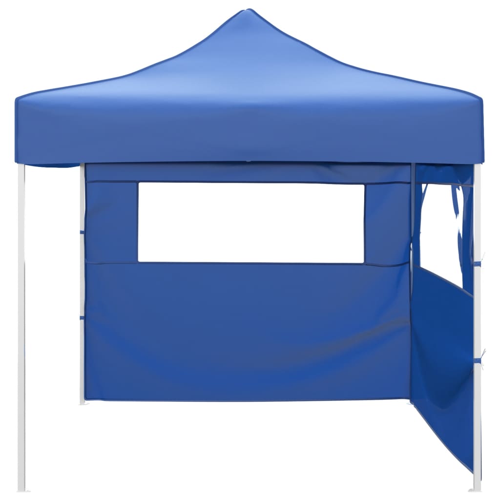 Vidaxl Folding tent with 2 walls 3x3 m blue