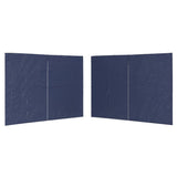 VidaXL tent walls with zipper PE blue 2 pcs