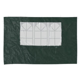 Murs de tente vidaxl avec fenêtre pe vert 2 pcs