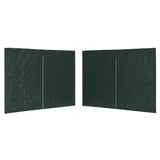 Vidaxl tent walls 2 st with zipper PE green