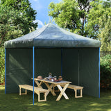 Vidaxl tent walls 2 st with zipper PE green