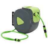 Vidaxl Waterslang Reel Automatisk infällbar väggmontering 30+2 m