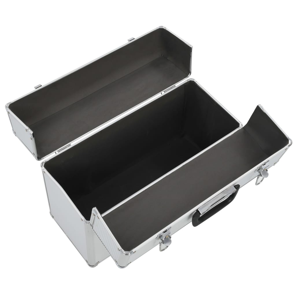 Vidaxl Tool Case 47x36x20 cm colorato in argento in alluminio