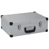 Vidaxl Tool Case 46x33x16 CM Alluminio colorato in argento