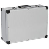 Vidaxl Tool Case 46x33x16 CM Alluminio colorato in argento