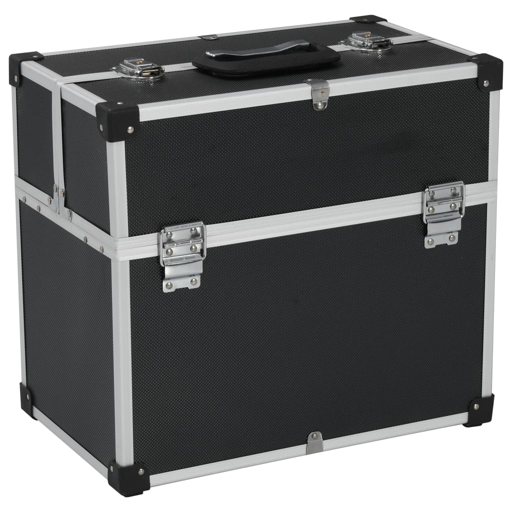 Vidaxl Tool Case 38x22.5x34 cm in alluminio nero