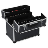 Vidaxl Tool Case 38x22.5x34 cm in alluminio nero