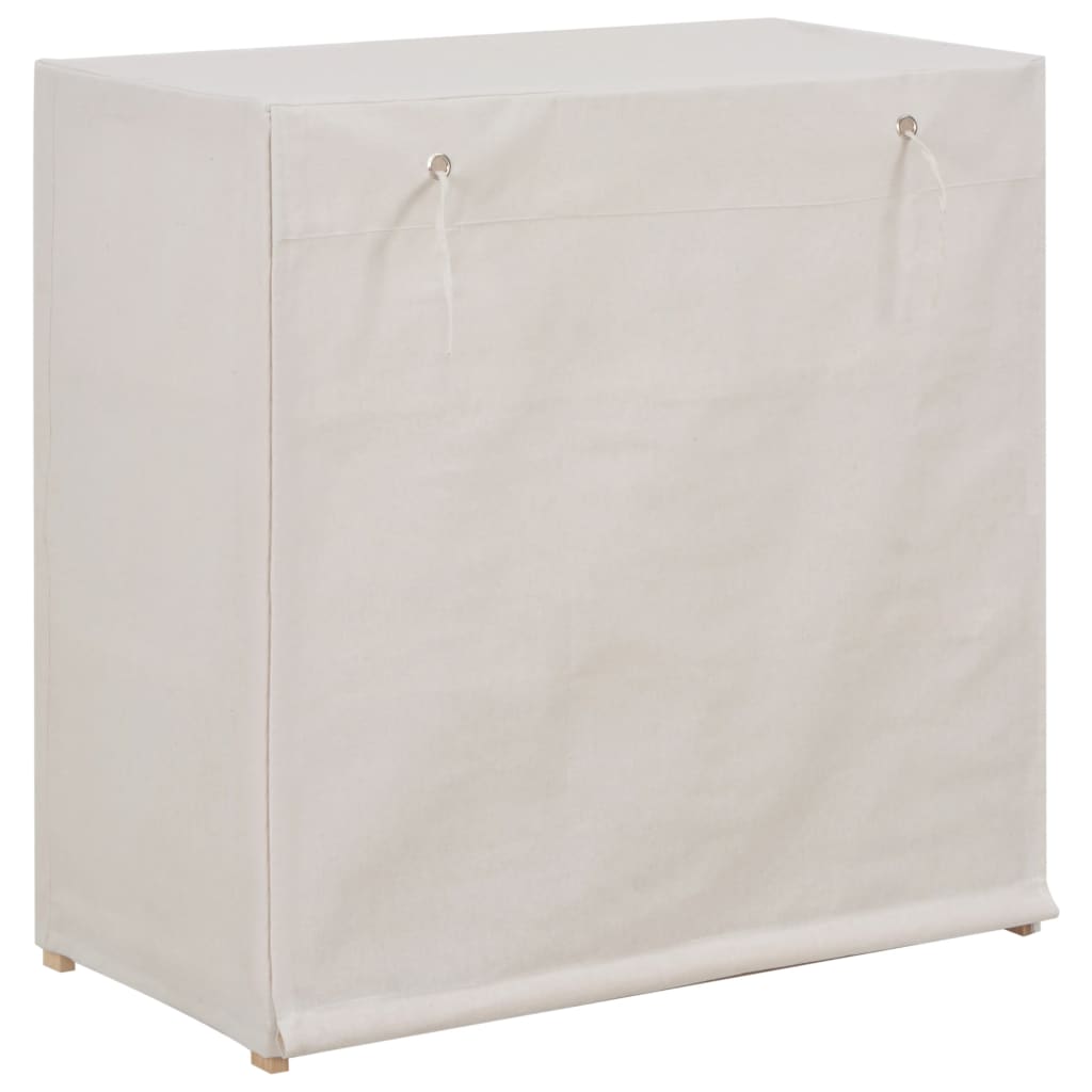 Skříň bot Vidaxl s krytem 79x40x80 cm tkanina bílá