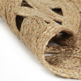 Vidaxl tæppe håndlavet 120 cm flettet jute