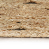 Vidaxl tæppe håndlavet 120 cm flettet jute