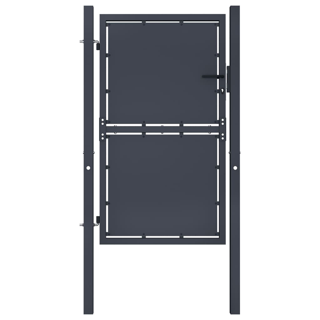 Vidaxl port 100x125 cm steel anthracite