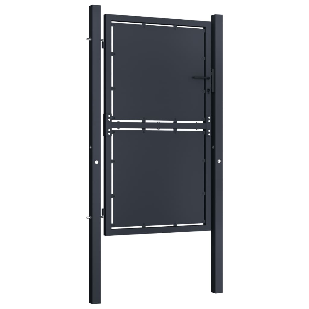 Vidaxl port 100x125 cm steel anthracite