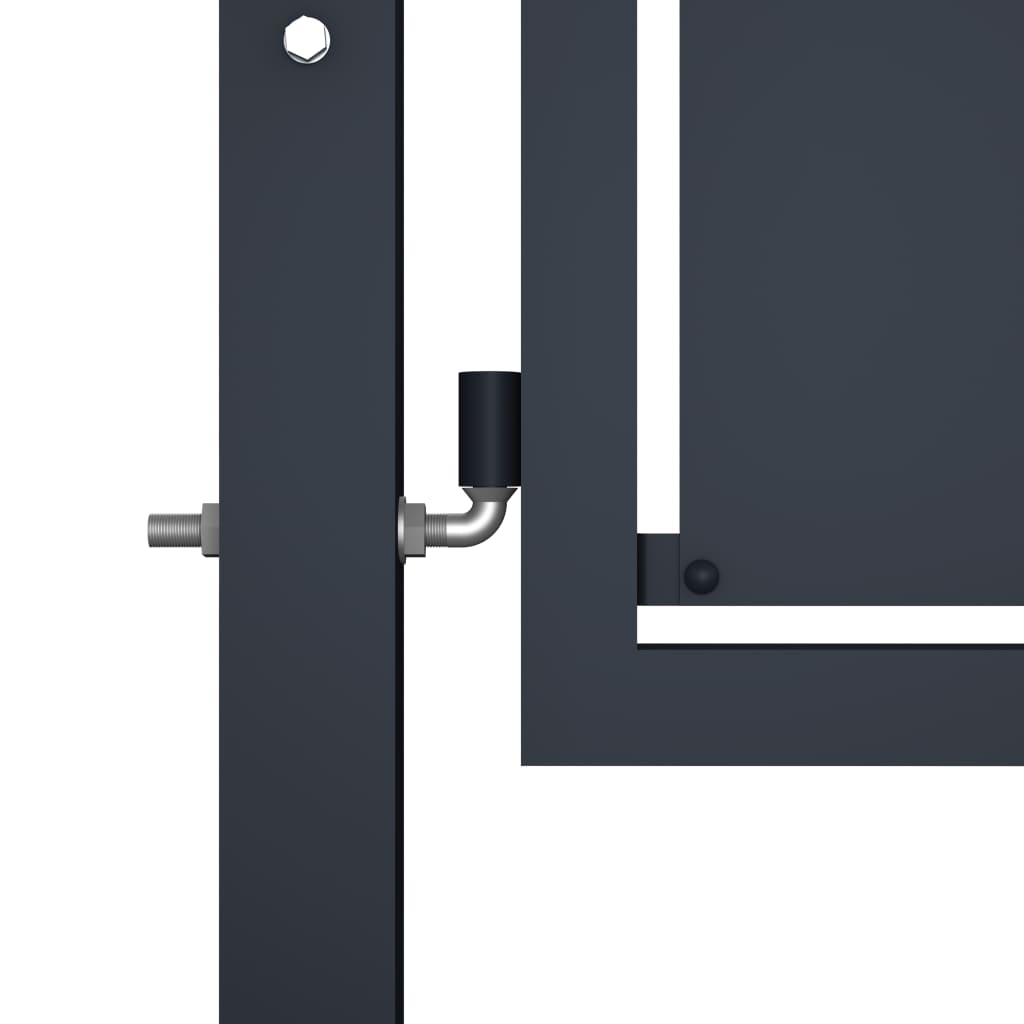 Vidaxl port 100x125 cm steel anthracite