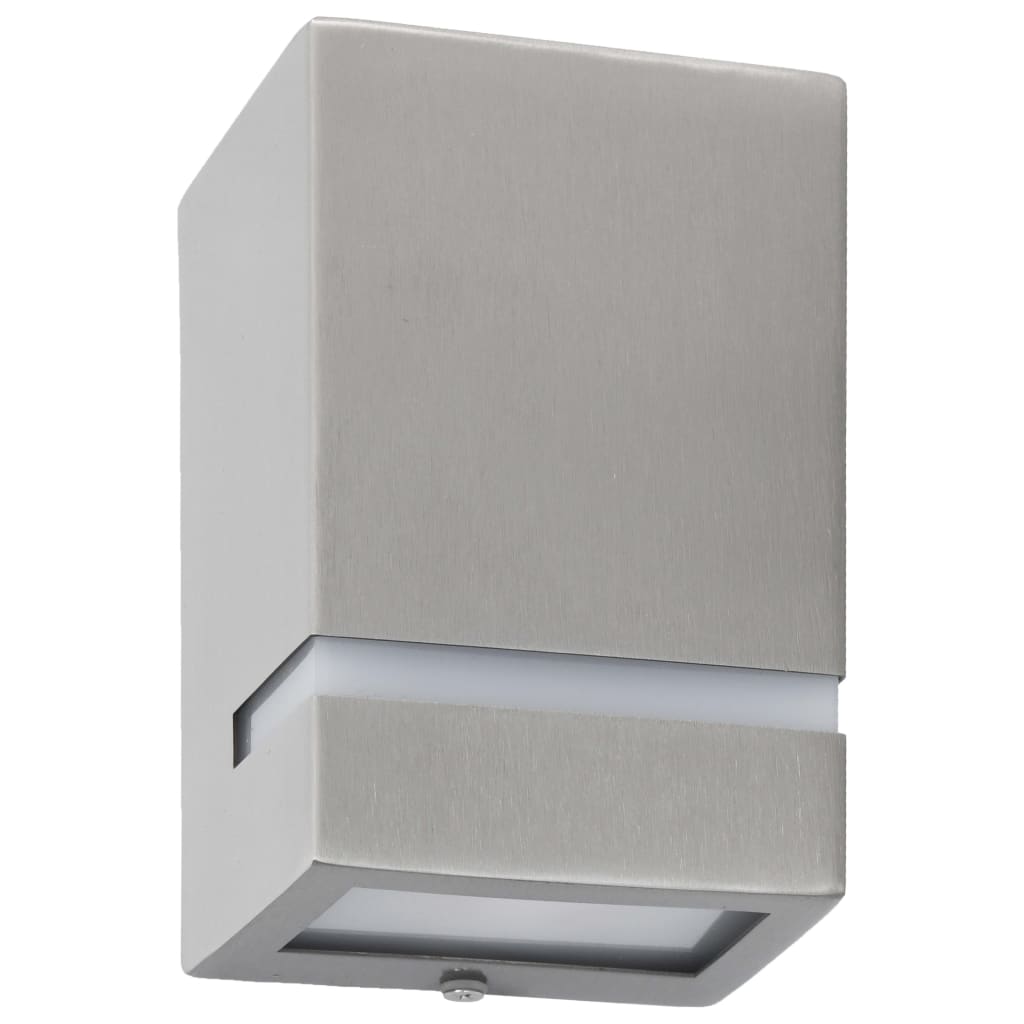 Vidaxl Lampade a parete da esterno 2 pezzi 35 W Argento rettangolare colorato