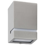 Vidaxl Lampade a parete da esterno 2 pezzi 35 W Argento rettangolare colorato