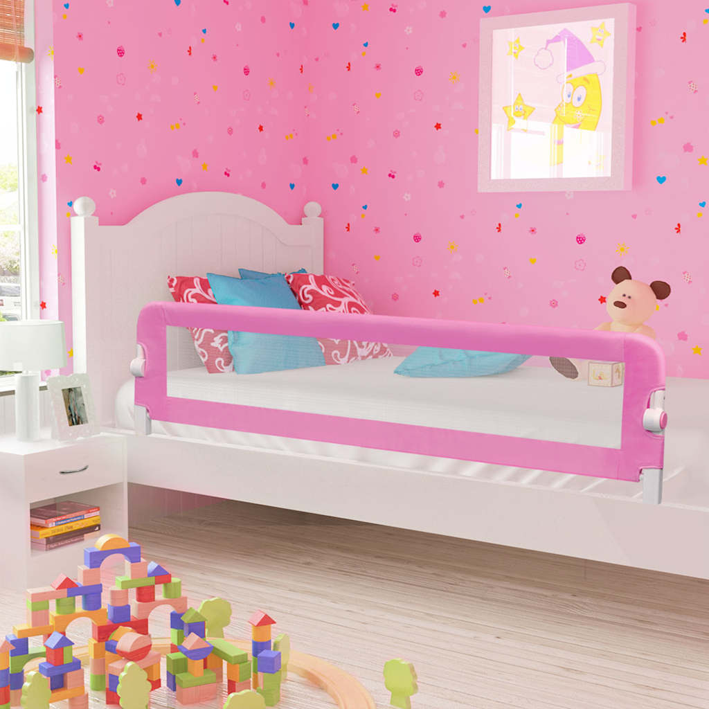 Vidaxl Bett Chartsy Toddl 180x42 cm Polyester rosa