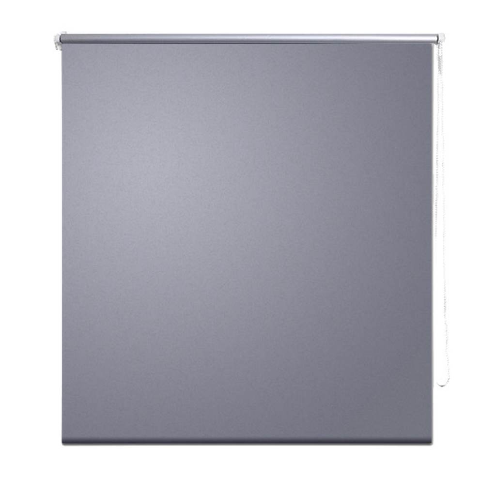 Vidaxl Roller Blind Blackout 100 x 230 cm šedá