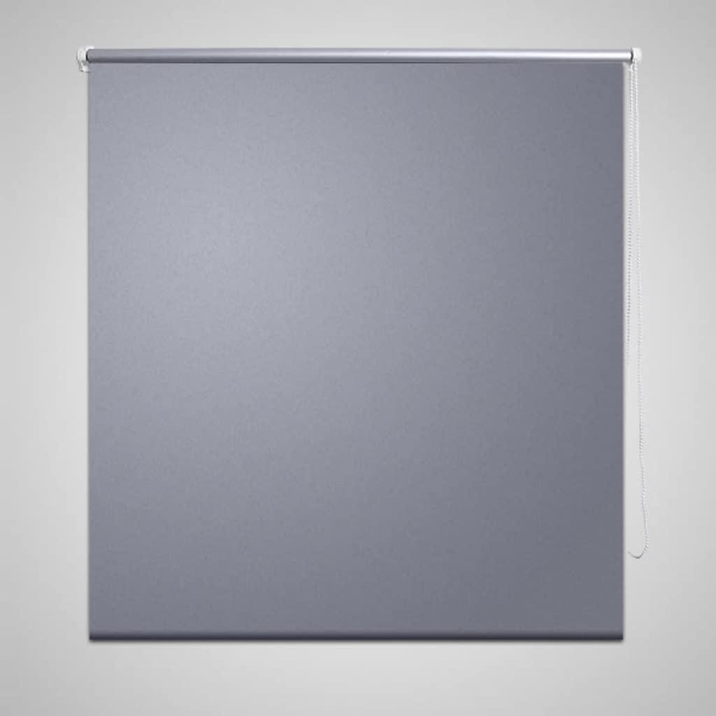 Vidaxl Roller Blind Blackout 100 x 230 cm šedá